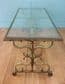 French wrought iron coffee table